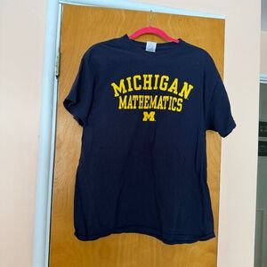 University of Michigan Mathematics T-Shirt, Unisex, Size L